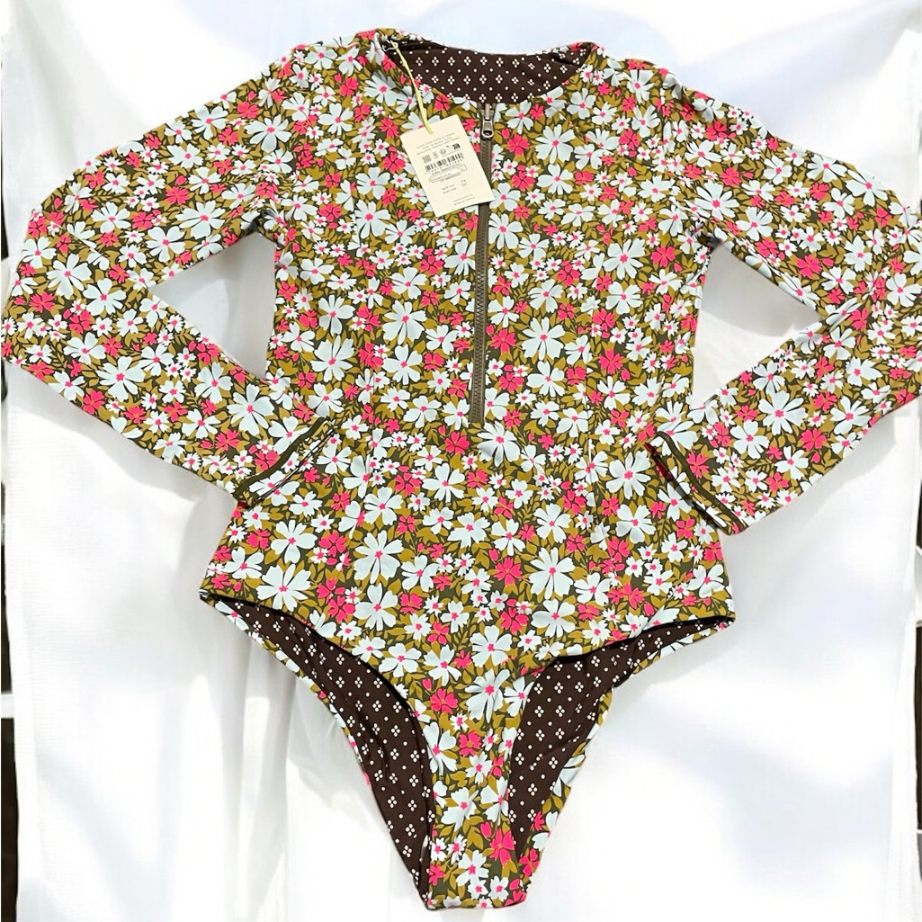 Maaji Printed Surf One Piece Long Sleeve Swimsuit